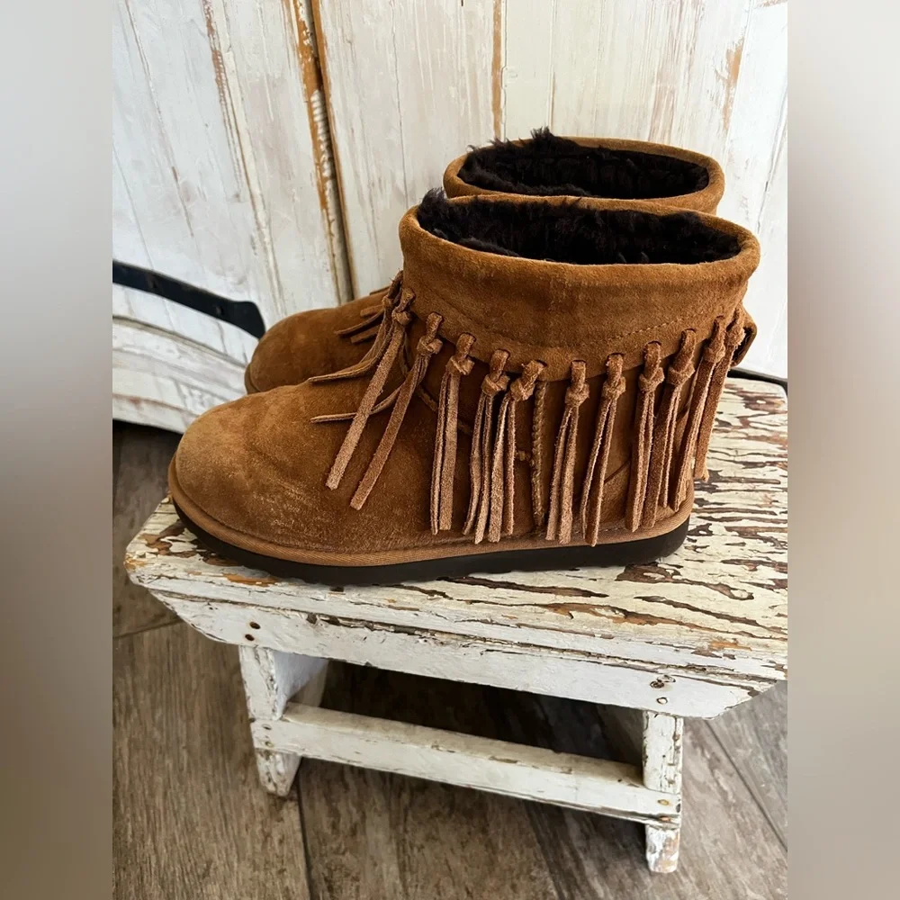UGG Australia Wynona fringe short boots - Picture 7 of 12